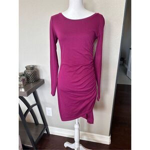 Leith Ruched Longsleeve Mini Dress